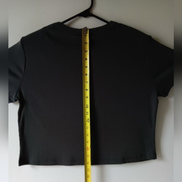 Greatful Dead Halloween 1970 women's black short sleeve cropped t shirt size L - Picture 9 of 10